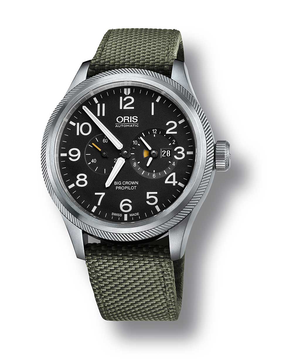 Oris_BigCrown_ProPilot_Worldtimer_black_front_1000 Oris BigCrown ProPilot Worldtimer black front 1000