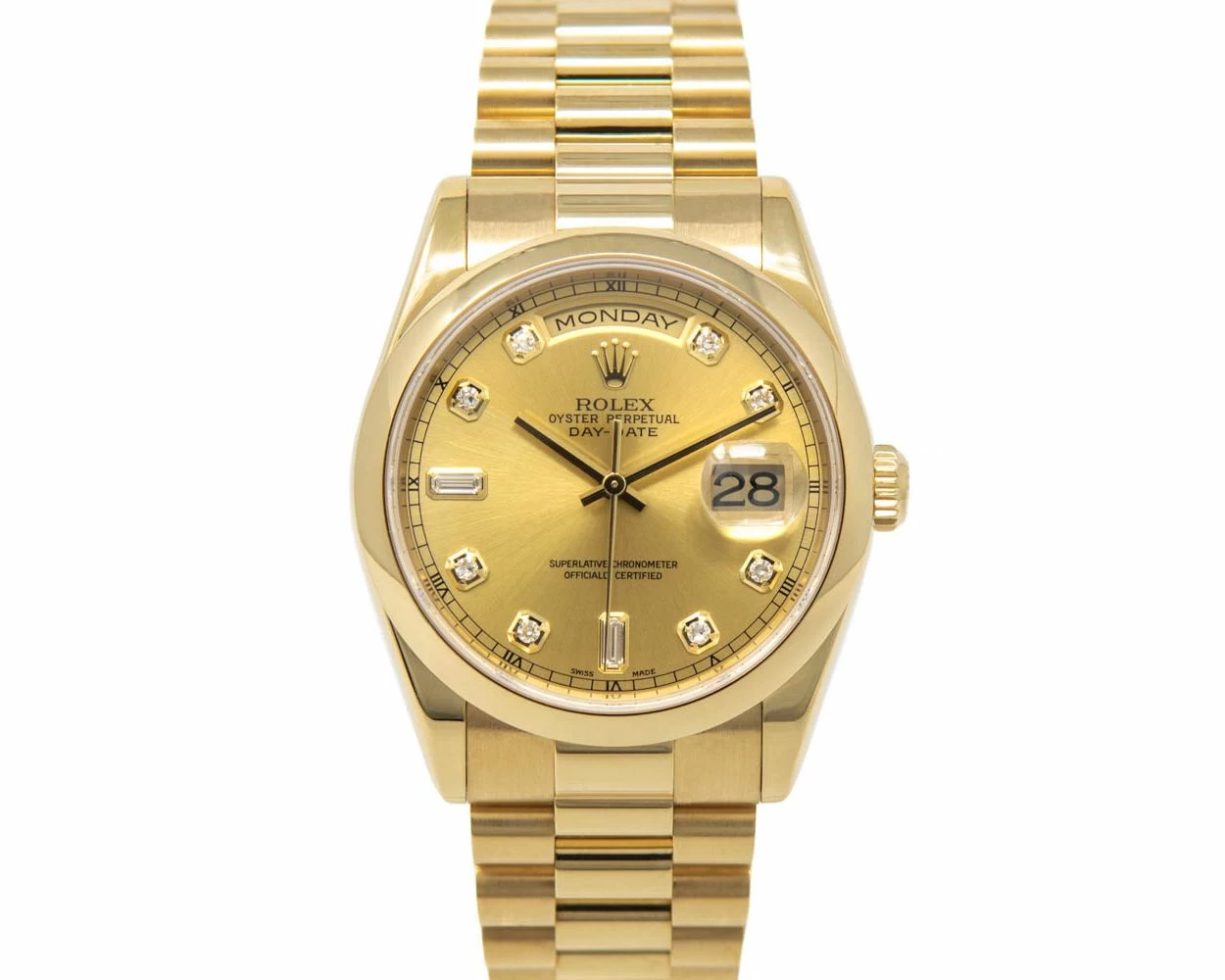 rolex day date president 118208 wristwatch champagne diamond face 9 1 jpg